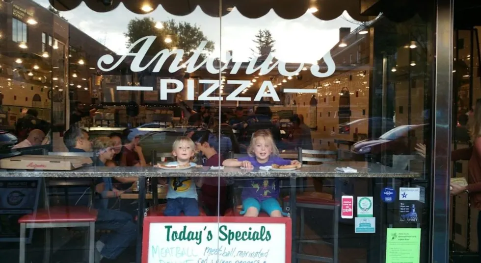 Antonio's Pizza Amherst storefront and window