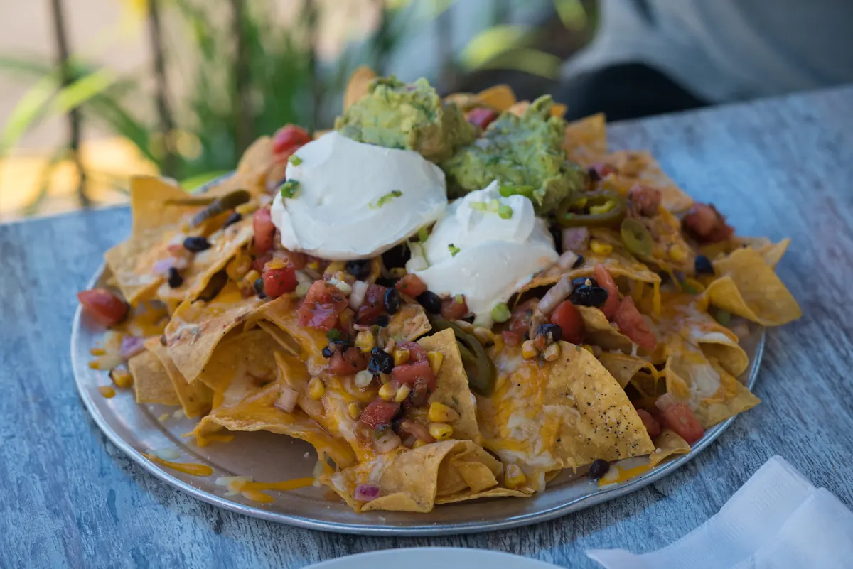 Antonio's loaded nachos with toppings